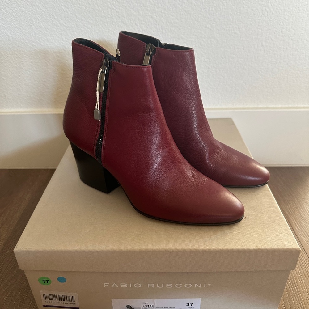 Fabio Rusconi Women's Red Ankle Boots